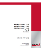 CASE IH AXIAL-FLOW 8240 Tier 2 Combine Service Repair Manual