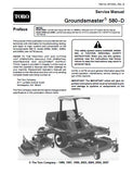 Toro Groundsmaster 580D Mower Service Repair Manual