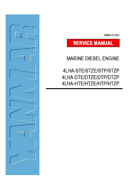 Yanmar 4LHA-STP Marine Diesel Engine Service Repair Manual