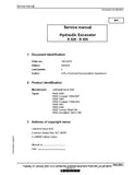 LIEBHERR R936 -1490 Hydraulic Excavator Service Repair Manual