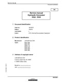 LIEBHERR R934- 1550 Hydraulic Excavator Service Repair Manual