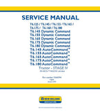 New Holland T6.155 STAGE IV Tractor Service Repair Manual