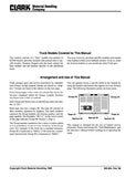 Clark EC500 60B Forklift Service Repair Manual
