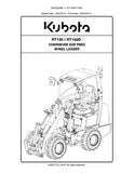 Kubota RT150 Wheel Loader Parts Catalogue Manual (Publishing ID: BKIDE5480)
