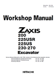 HITACHI ZAXIS 210LC EXCAVATOR Service Repair Manual