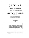 1963 JAGUAR MARK 1 & 2, 240 & 340 Service Repair Manual