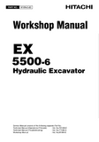 HITACHI EX5500-6 HYDRAULIC EXCAVATOR Service Repair Manual