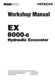 HITACHI EX8000-6 HYDRAULIC EXCAVATOR Service Repair Manual