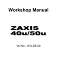 HITACHI ZAXIS 50U EXCAVATOR Service Repair Manual