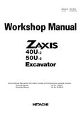 HITACHI ZAXIS 50U-2 EXCAVATOR Service Repair Manual