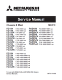 MITSUBISHI FGE20CN FORKLIFT TRUCKS Service Repair Manual SN:F34-30001/39001-UP