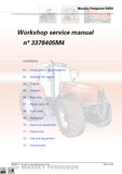 Massey Ferguson MF 6485 Tractor Service Repair Manual