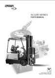 Crown SC3200 Series Forklift Parts Catalogue Manual