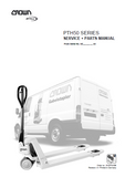 Crown PTH50 Series Hand Pallet Truck Service Repair Manual