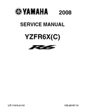 2008 Yamaha YZFR600XB Service Repair Manual