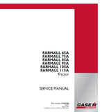 CAE IH FARMALL 105A Tractor Service Repair Manual