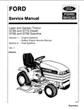 Ford New Holland GT85 and GT95 Gasoline Lawn and Garden Tractor Service Repair Manual