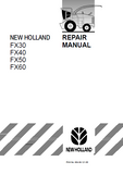 New Holland FX30 Forage Harvester Service Repair Manual