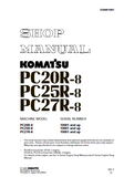 Komatsu PC25R-8 Hydraulic Excavator Service Repair Manual SN: 10001 and up