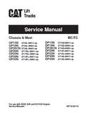 Caterpillar Cat GP20CN Forklift Lift Trucks Service Repair Manual SN：ET34L-60001 and up