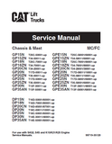 Caterpillar Cat GP20CN Forklift Lift Trucks Service Repair Manual SN:T34-20001 and up