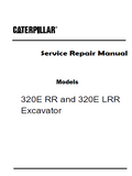 Caterpillar Cat 320E RR Excavator (Prefix LHN) Service Repair Manual (LHN00001 and up)