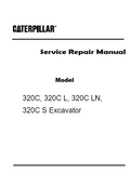 Caterpillar Cat 320C S Excavator (Prefix BEA) Service Repair Manual (BEA00001 and up)