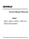 Caterpillar Cat 320C Excavator (Prefix GLA) Service Repair Manual (GLA00001 and up)