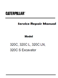 Caterpillar Cat 320C LN Excavator (Prefix BDE) Service Repair Manual (BDE00001 and up)