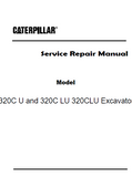 Caterpillar Cat 320C U Excavator (Prefix PAC) Service Repair Manual (PAC00001 and up)