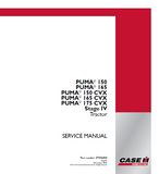 CASE IH PUMA 150 CVX Stage IV Tractor Service Repair Manual