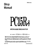 Komatsu PC15R-8 Hydraulic Excavator Service Repair Manual SN: F21803 and up