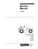 Clark DT 50E Diesel Towing Tractors Service Repair Manual