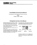 Clark DT 50E Diesel Towing Tractors Service Repair Manual