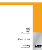 CASE 1021G Tier 2 Wheel Loader Service Repair Manual