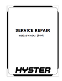 Hyster B495 (W25ZA2) Forklift Service Repair Manual