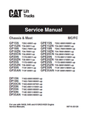 Caterpillar Cat GP15N Forklift Lift Trucks Service Repair Manual SN:TC25C-50001 and up