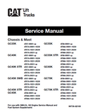Caterpillar Cat GC60K Forklift Lift Trucks Service Repair Manual SN:AT89A-10231-20230