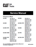 Caterpillar Cat GC60K Forklift Lift Trucks Service Repair Manual SN:AT89A-00001-10230