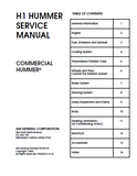 HUMMER H1 1998 Service Repair Manual