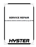 Hyster G108 (E2.00XM Europe) Forklift Service Repair Manual