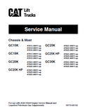 Caterpillar Cat GC18K Forklift Lift Trucks Service Repair Manual SN:AT81E-00011 and up