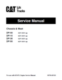 CATERPILLAR CAT DP150 FORKLIFT LIFT TRUCKS Service Repair Manual SN：6DP10011 and up