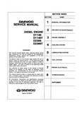 Daewoo Doosan D2366T Diesel Engine Service Repair Manual