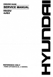 Isuzu 4JG2 Diesel Engine Service Repair Manual