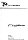 JCB 435 Wheeled Loader Service Repair Manual From M/C NO.523778