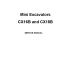 CASE CX18B Mini Excavator Service Repair Manual