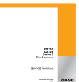 CASE CX30B Series 2 Mini Excavator Service Repair Manual