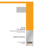 CASE CX31B Tier 4B (final) Compact Hydraulic Excavator Service Repair Manual