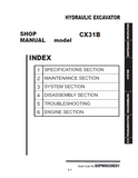 CASE CX31B Tier 4B (final) Compact Hydraulic Excavator Service Repair Manual